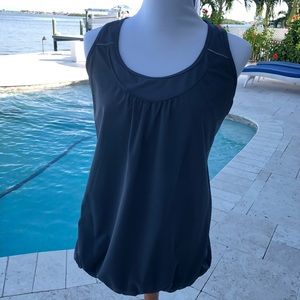 Athleta Top ~ Sz Large ~ Charcoal Dark Gray